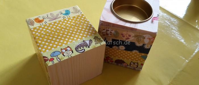 Teelichter mit Washi Tape
