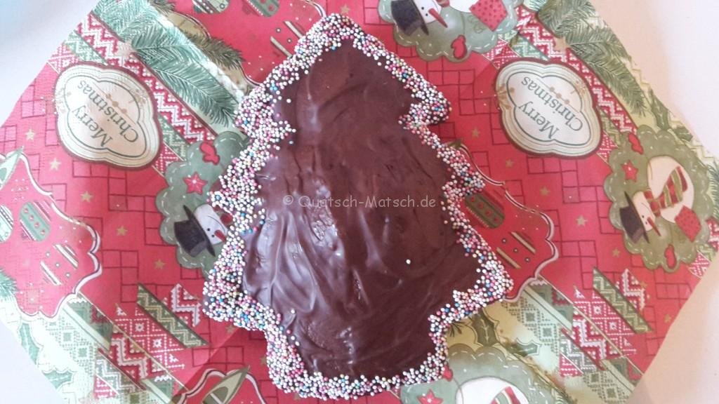 Weihnachtsbaumkuchen kuchen backen rezept anleitung