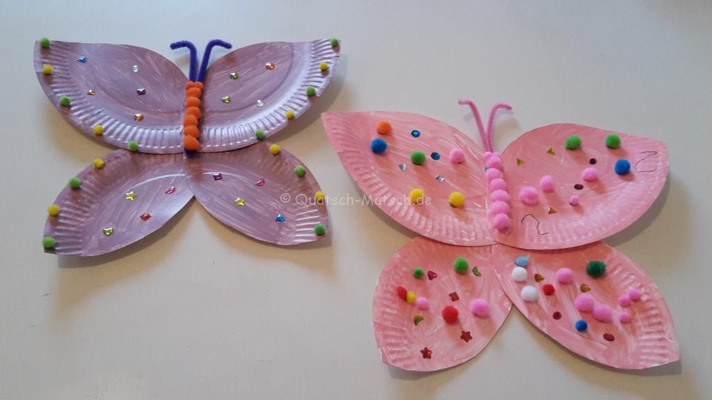 Schmetterlinge aus Pappteller