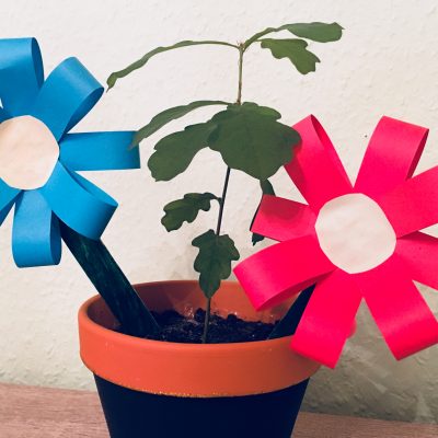 Kleine einfache Blumen – Basteln mit Kindern