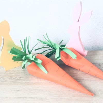 Verrücktes Karotten Osternest – Basteln mit Kindern