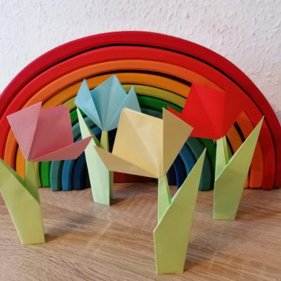 Easy Peasy Origami Tulpen – Basteln mit Papier