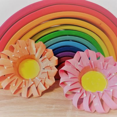 Blumen aus Pappbecher basteln – Basteln mit Kindern