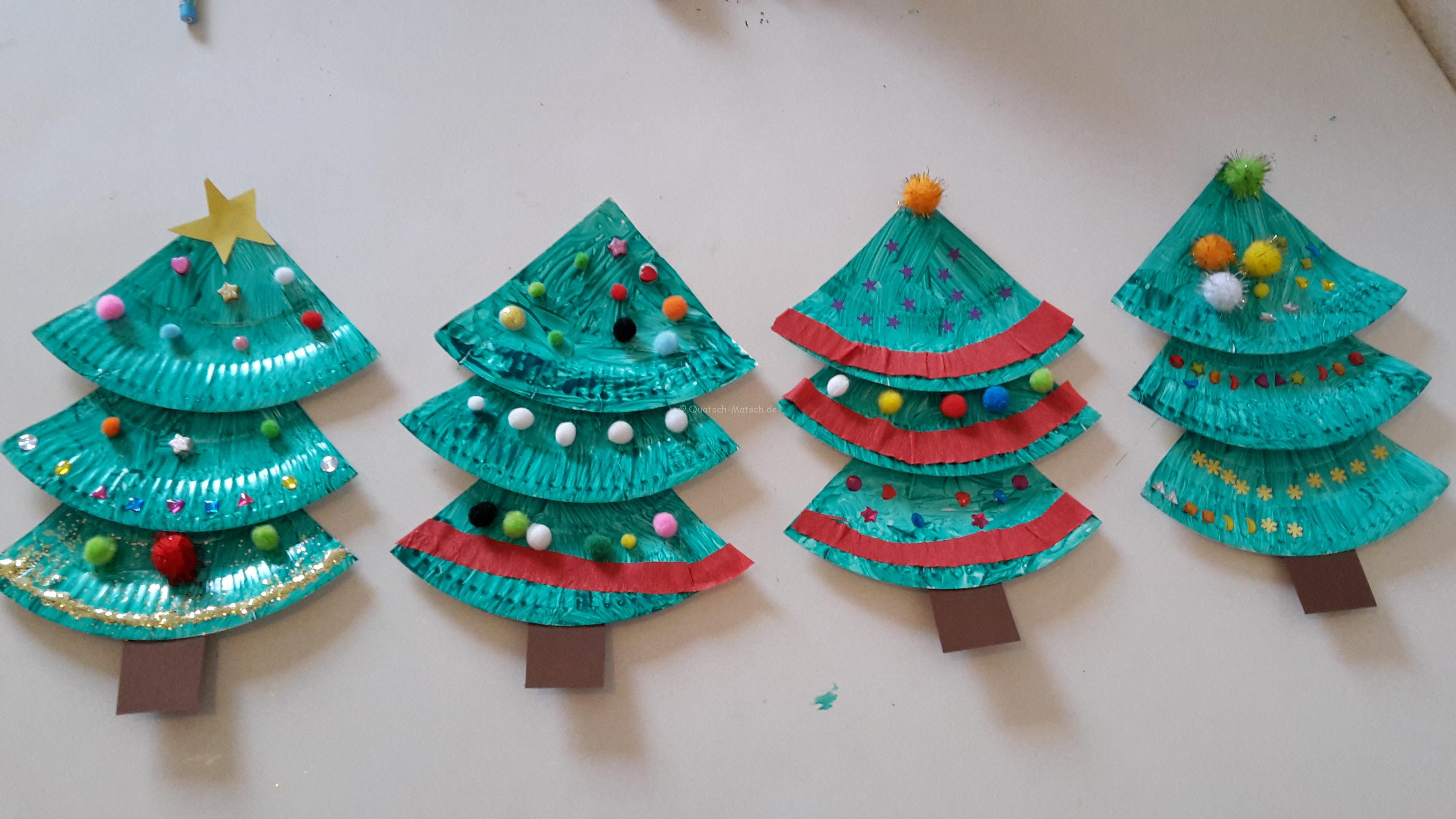 3 Tolle Ideen für Weihnachtsdeko mit Papptellern