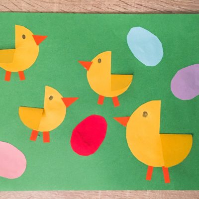 Hühnerfamilie aus Papier – Basteln mit Kindern