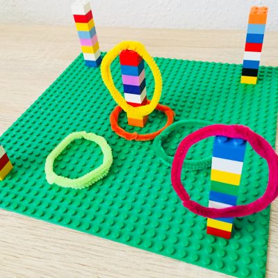 Ringwurfspiel aus Lego bauen – Spielen mit Kindern