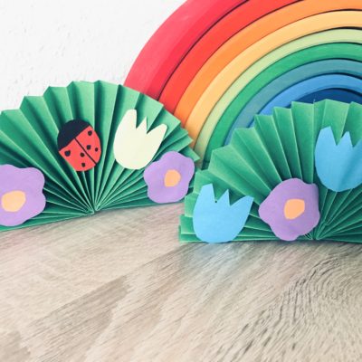 Blumenwiese aus Papier – Basteln mit Kindern