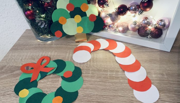 Weihnachtsbastelei mit Papier – Basten mit Kindern